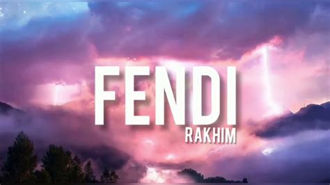 rakhim fendi lyrics english|Fendi .